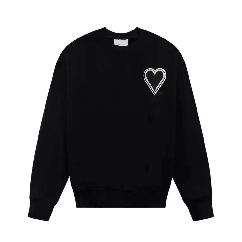 Fashion Hoodie Womens Designer Sweater Men Women Solid Color Love Heart Embroidery Sweatshirt Casual Loose Simple Oversized Pullover Long Sleeved T Shirt