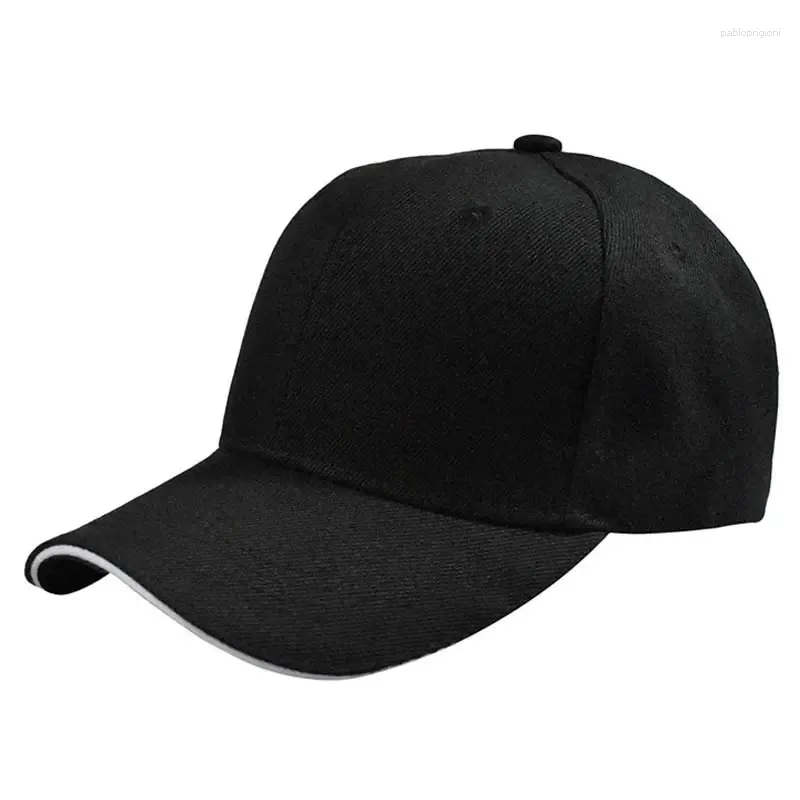 Top Caps Unisex 6 Panel Düz Beyzbol Kapağı Temel Kavisli Vizör Snapback Kırmızı Siyah Pembe Kahverengi Turuncu Çeşitli Düz Renkler