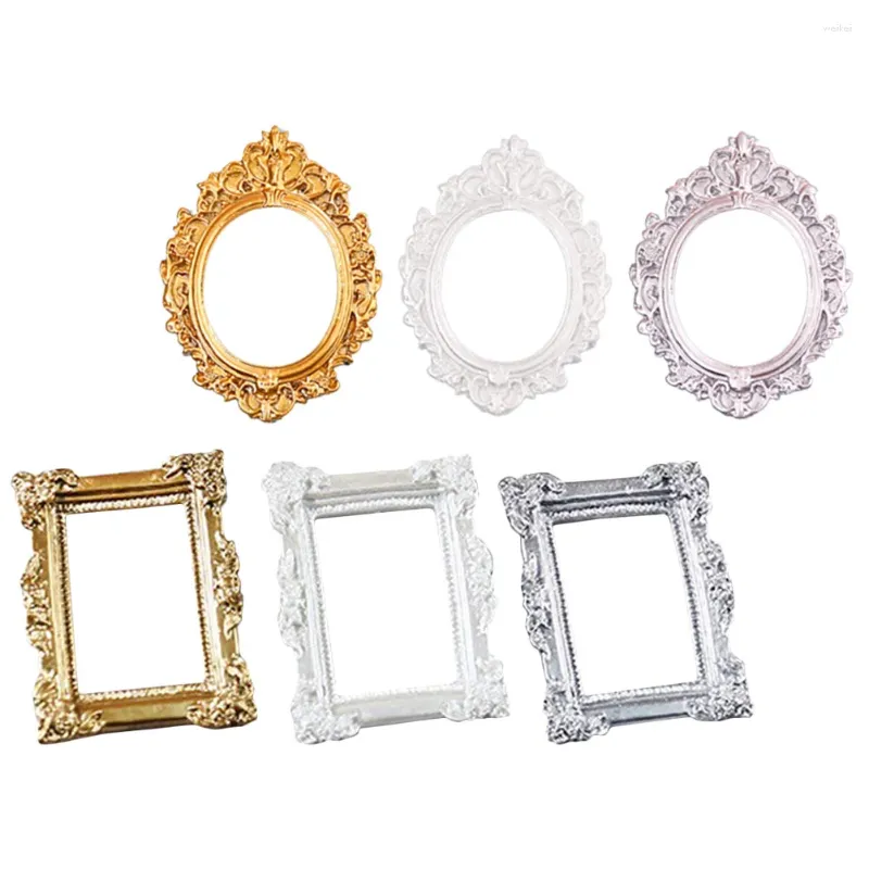 Frames 6 PCS Souvenir PO Frame accessoires vintage mini-résine Picture miniature Pographie