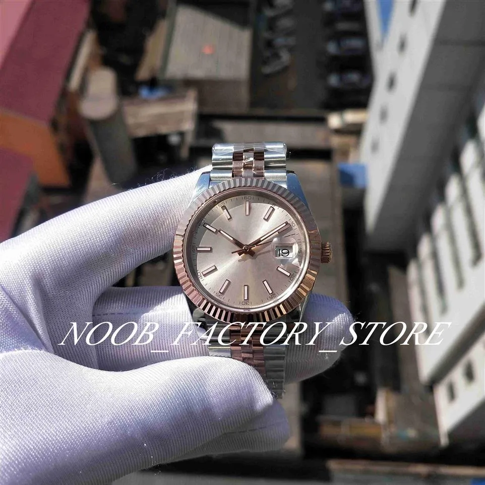 Wersja fabryczna Super BP Watch 126331 Rose Gold Bransoleta Różowa tarcza Sapphire Glass 2813 Automatyczny ruch 41 mm męskie zegarki nurkowe 2347
