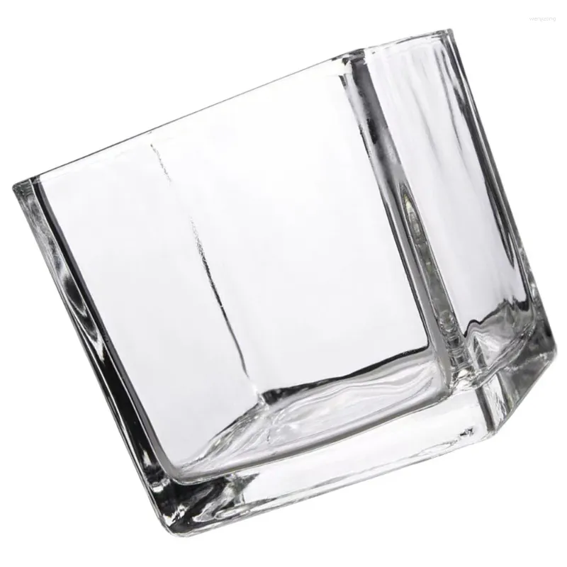Vases Cube Glass Planter Square Hydroponic Flower Container Plant Great Disposition