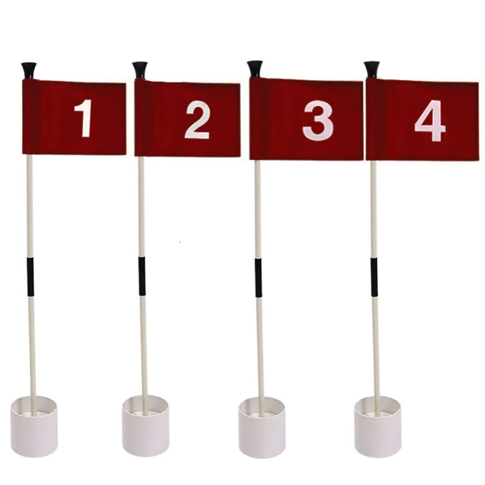 Golf Green Flagpole Green Flag Practice Flagpole Set Course Supplies