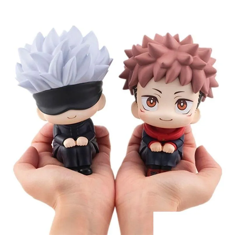 Figuras de brinquedo de ação Jujutsu kaisen estatueta fofa gojo satoru itadori yuji look up pvc ação Figura 220118 Drop Toys Delivery Gifts a dhxwq