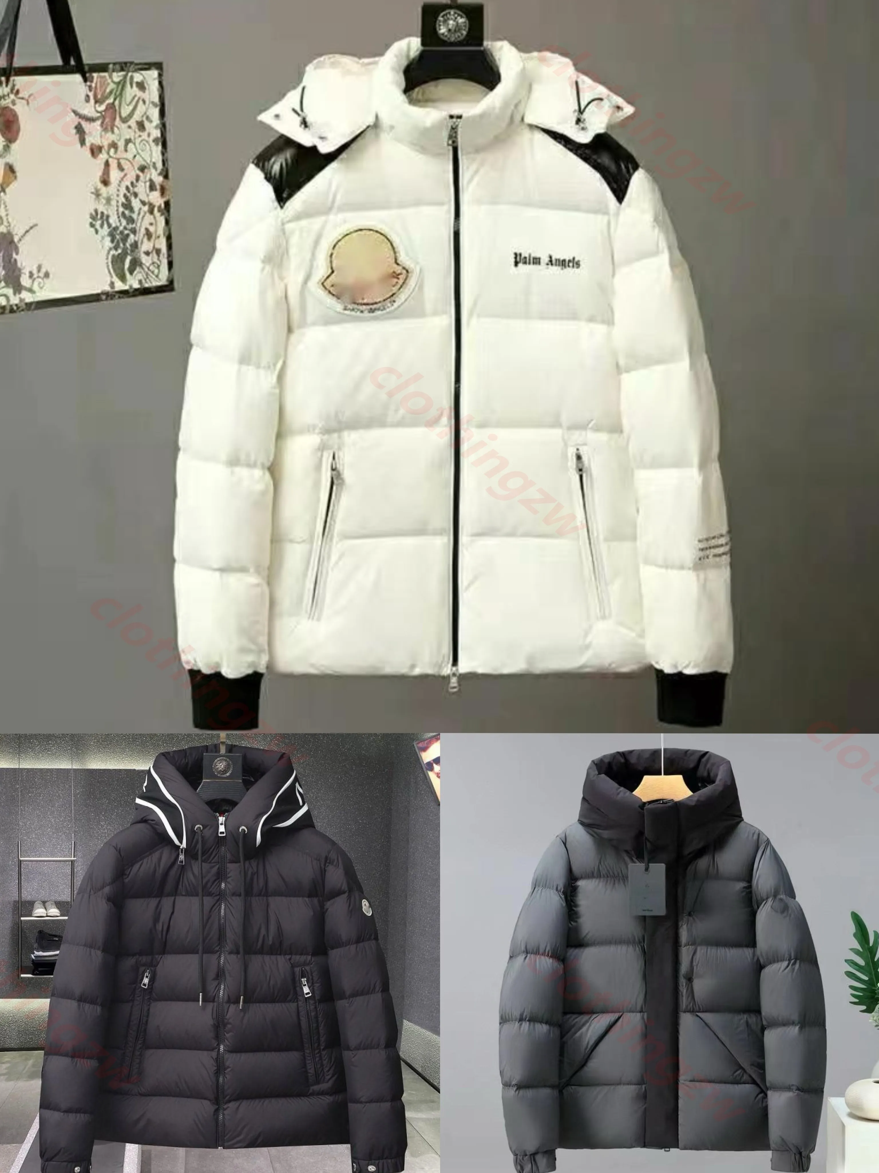 Дизайнерская куртка женщин Puffer Jacket Мужчины Зимние мужское пальто Стильное теплое пальто роскошное бренд