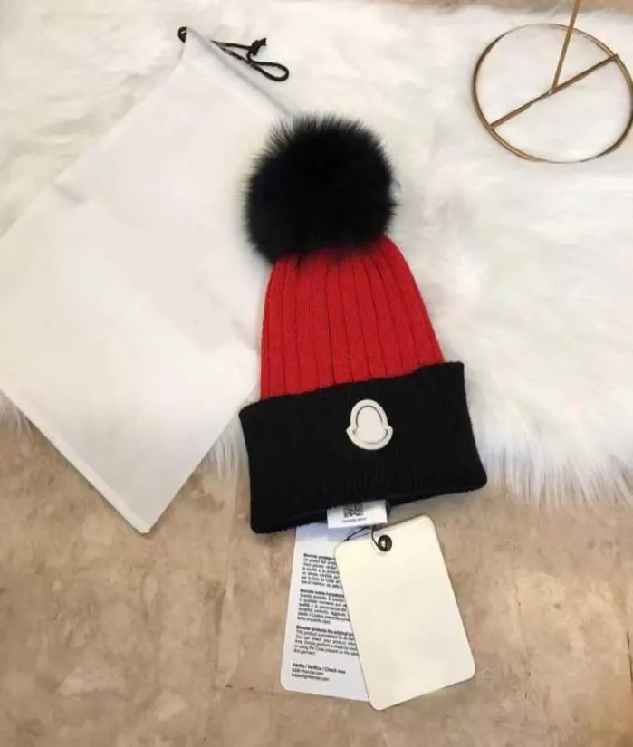 2022 HAT MENS Designer Beanie Cable Chunky Knit Snapback Winter Caps Hats Kvinnor och män Beanies med Warm Girl Cap 7 Color8642545