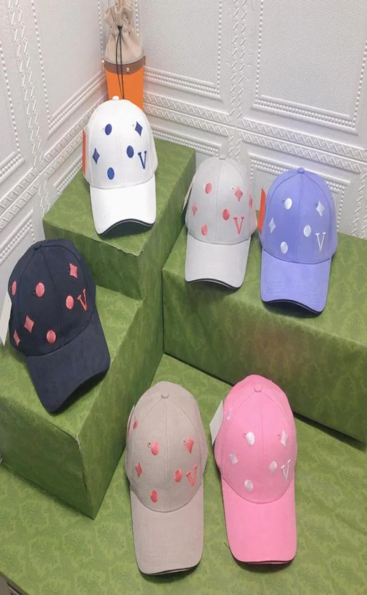 Moda Ball Caps Diseñador Summer Cap Sombreros coloridos para mujer Alta calidad 6 Color1040664