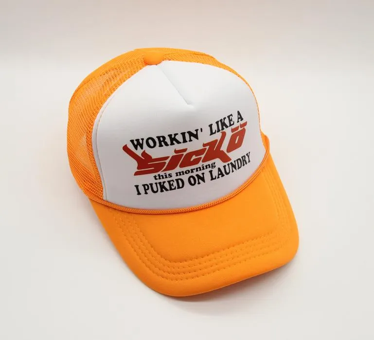 Gorras de béisbol para hombres y mujeres, gorra informal transpirable con sombrilla, sombreros de esponja IAN CONNOR SICKO TRUCKER HAT9941935