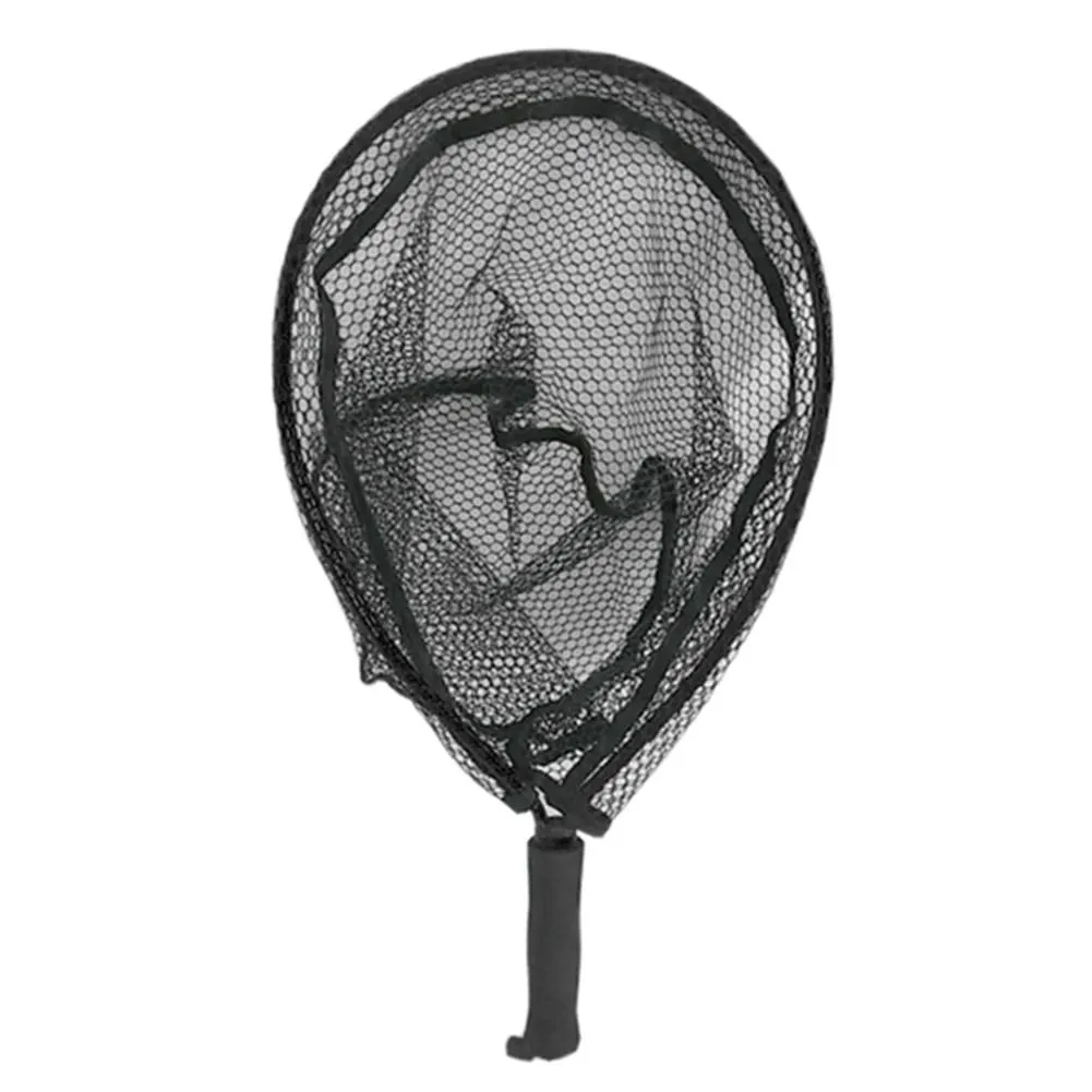 Accessories Fly Fishing Net Folding Dip Net Outdoor Fishing Rubber Nonslip  Aluminum Alloy Pole Handle Large Catching Fish Mesh 40x30cm From Zcdsk,  $17.91