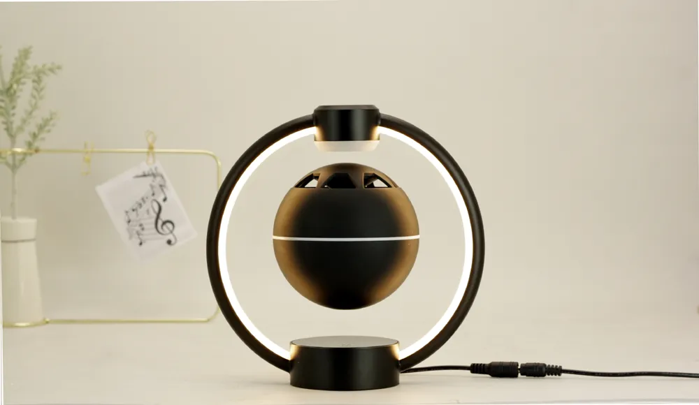 Magnetic Levitating Bluetooth Speaker - Wireless Floating LED Speaker ...