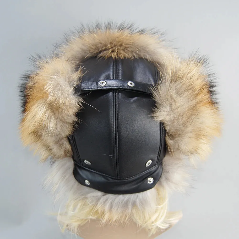 Winter Ushanka Hat Men Women Pilot Bomber Trapper Hat Real Fox Fur Leather Snow  Cap with Ear Flaps from Dhgate Trapper Hats - price 76.0, image size:1000x1000