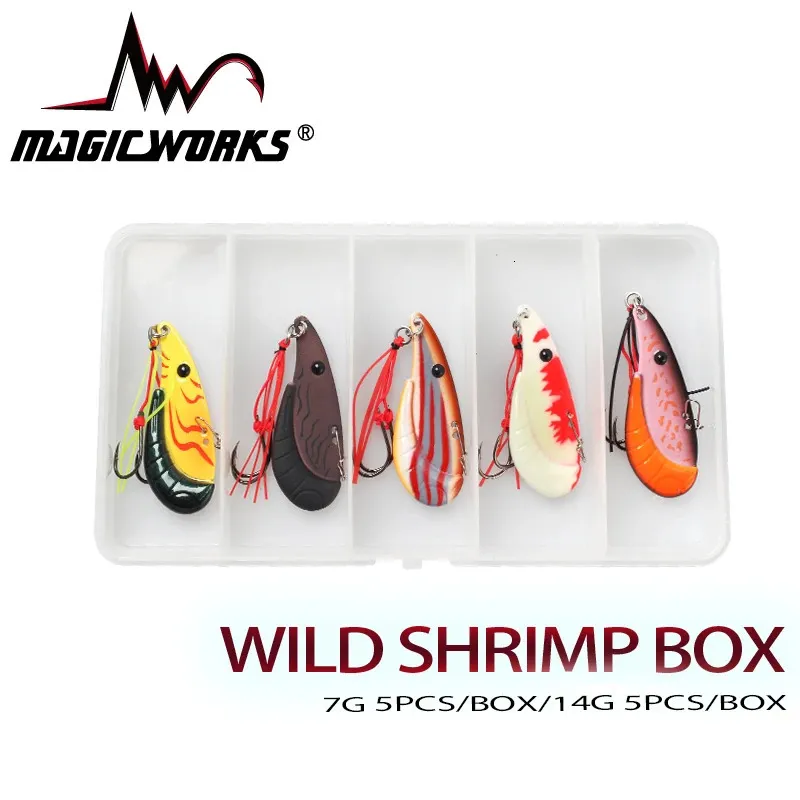 MAGIC WORKS Metal VIB Blade Shrimp 7G 14G /Box Sinking Fishing