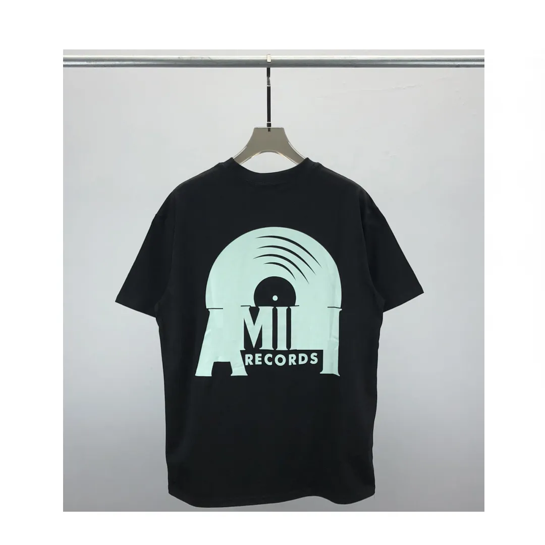 amirir T Shirt Designer amis Clothing Men S Plus Tees & Polos Round Neck Embroidered and Printed Polar Style Summer Wear with Street Pure Cotton Mountain 220
