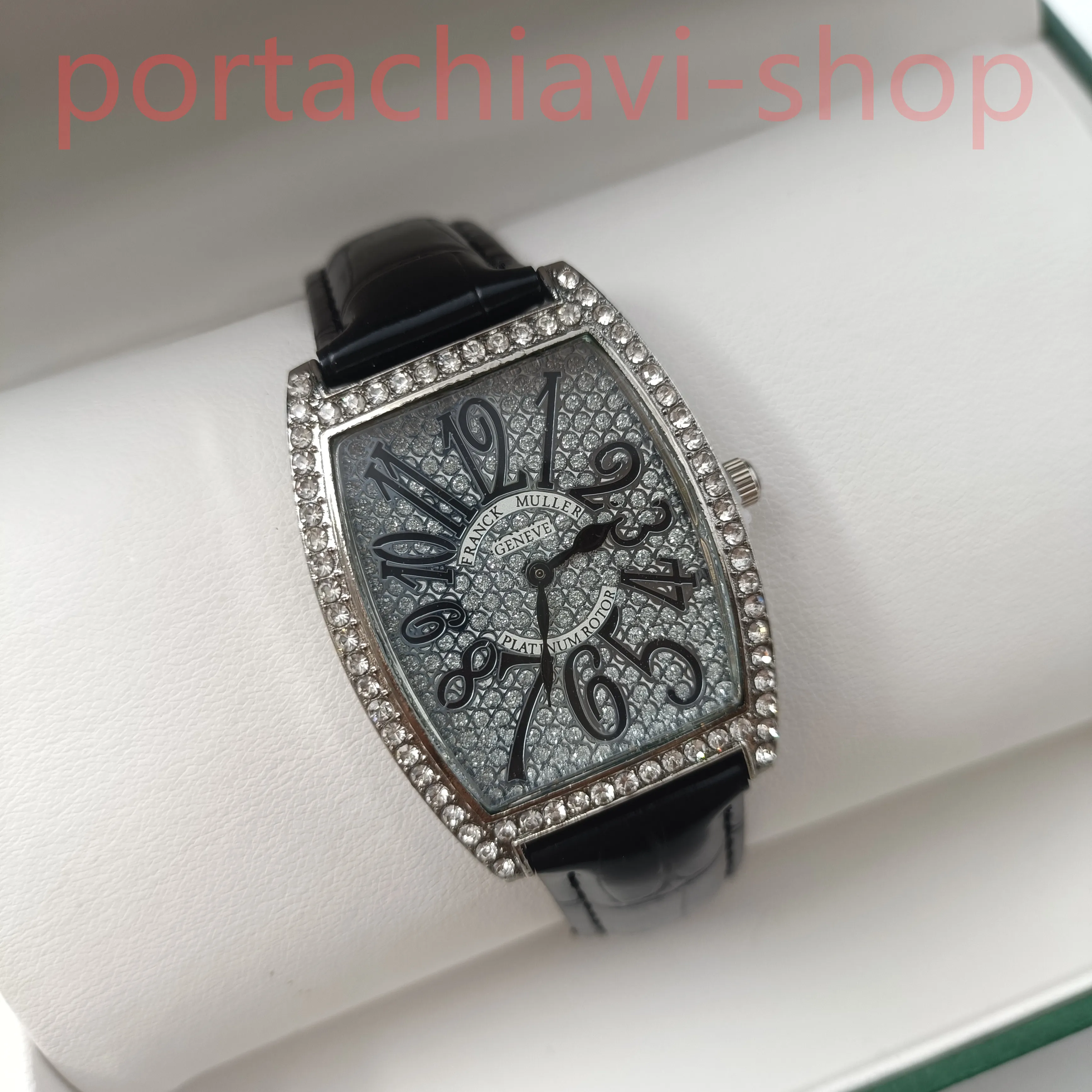 Designer Womens Quartz Watch Classic Black/Brown Genuine