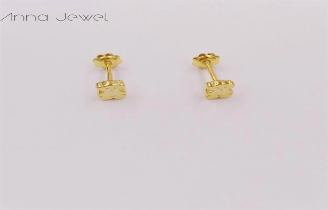 Orso gioielli in argento sterling 925 boho To us Orecchini in oro per donna Charms stud set regalo di compleanno festa di nozze Orecchino di lusso Ac3607671