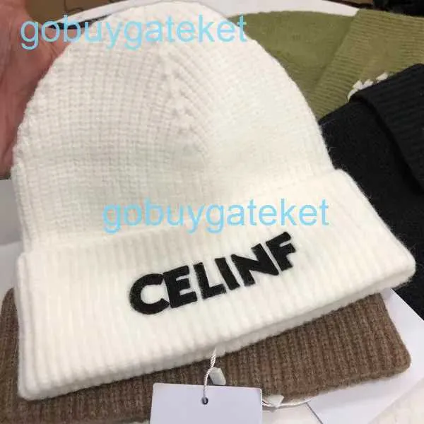 Big Hat Autumn/winter Brand Knitted Designer Beanie/skull Caps Stacked Baotou Letter Ribbed Woolen ILUJ