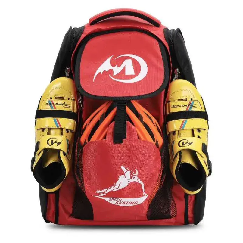 Inline Speed Skates Skate Board Backpack Combo: Roller Skate Bag