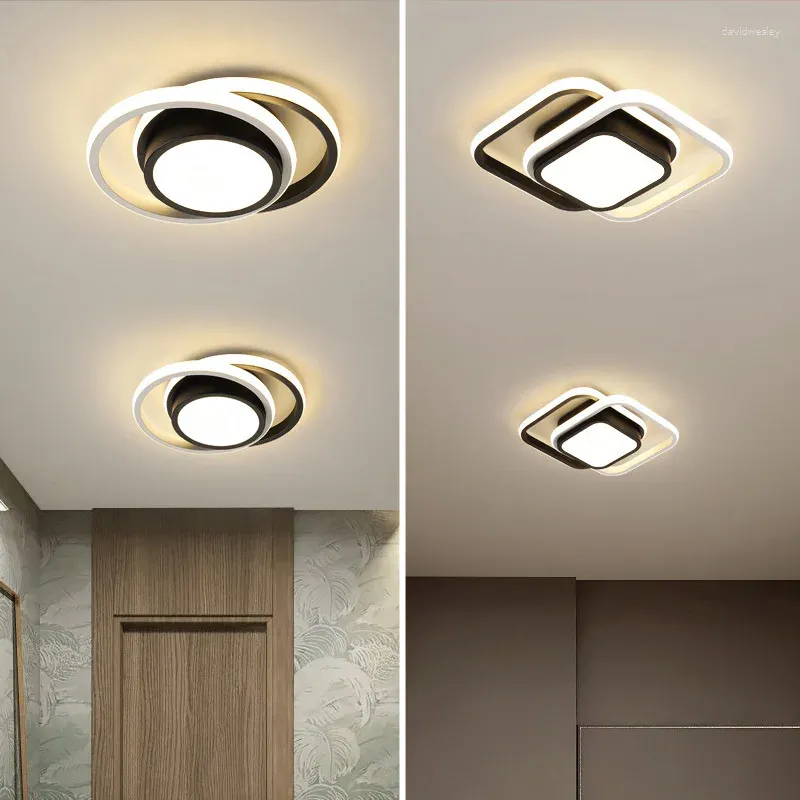 Luci a soffitto Lampada lampadina a LED moderna per soggiorno camera da letto casa da pranzo in alluminio illuminazione da lucentezza plafonnier