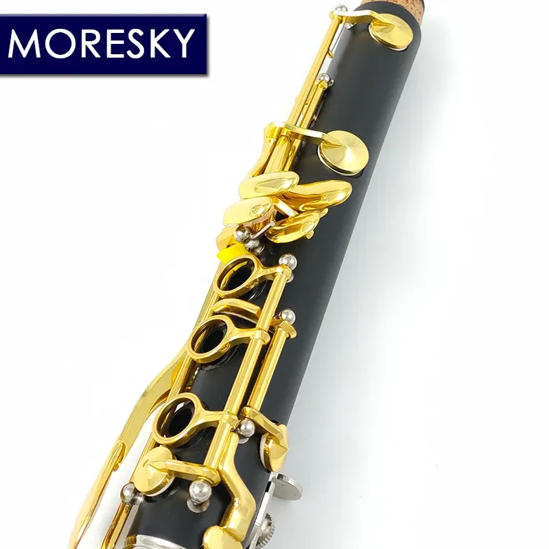 Moresky BBクラリネットラッカー/ニッケルメッキゴールド17キーSIB KLARNET BLACK CLARINETE E111