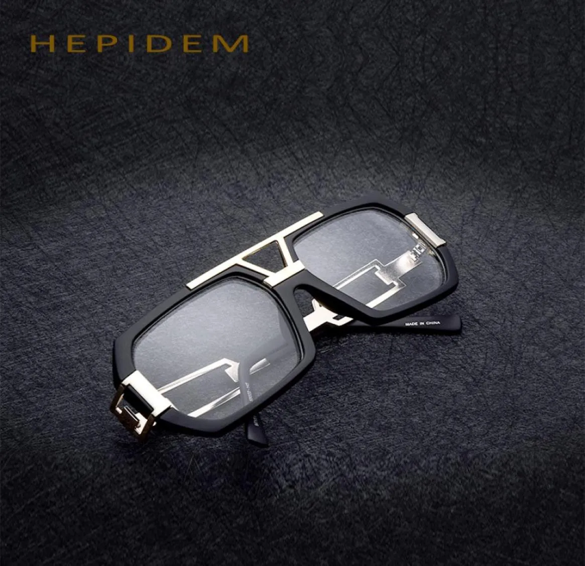 Wholemen Big Frame Eyeglass Couple Femmes Designer Brand Designer Lunes Brad T Spectacles avec Clear Lens Box4266598