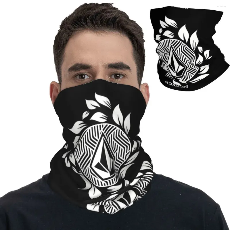 Craquins Volcoms Logo Bandana Neck Gaiter Balaclavas Face Masque Masque Écharpe Multi-Use Bandband Running For Men Women Femmes Adulte toute la saison