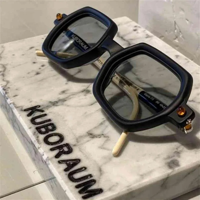 70% korting op online winkel Kuboraum zonnebrillen Duitse sterke lineaire stijl pionier neutrale combinatie bijziendheid frame321K