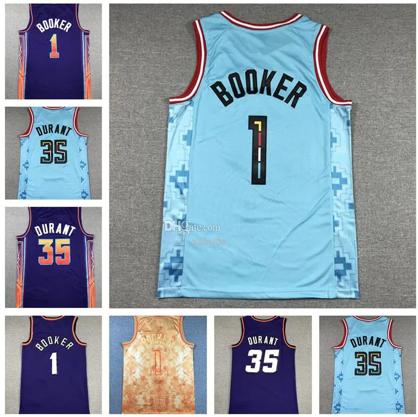 BOOKER 1 DURANT 35 Basketball Jerseys Shirts Tops MVP Top Sale yakuda store