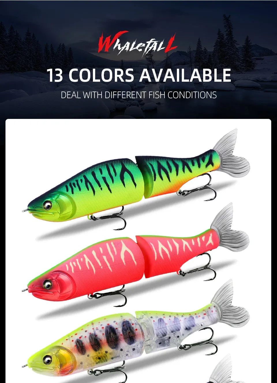 Bearking Color Swimbaits 185mm 64g 2.25oz Jointed Minnow Floating Action  For Big Fish 231225 From Men06, $15.86