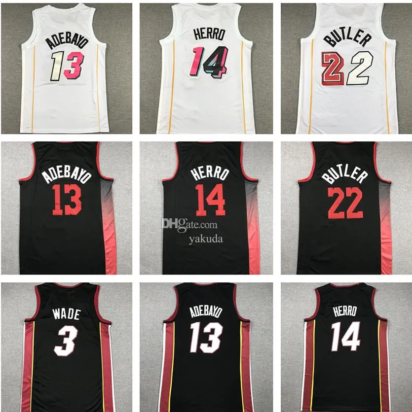 13 ADEBAYO 14 HERRO 22 BUTLER 3 WADE Basketball Jerseys Shirts Tops MVP Top Sale yakuda store