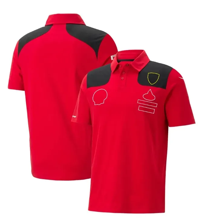 Camisetas masculinas Fórmula 1 2023 Camiseta del equipo Nuevo F1 Camisetas Polo Motorsport Driver Red T Shirt