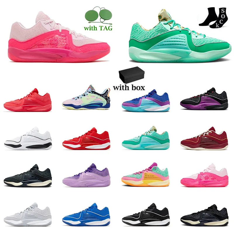 Tante Pearl KD 16 15 KD16 Basketball Shoes Designer Sneakers What the White Black Glow Wanda University Pathway Royalties KDS Women Mens Outdoor Sneakers Taille 36-46