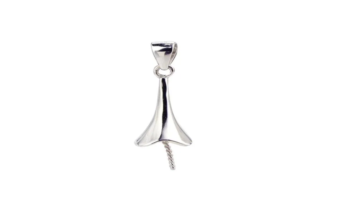 10 Pieces Pendant Pearl Mounting 925 Sterling Silver Jewellery Blanks Pendant Base for Half Drilled Pearls6051787