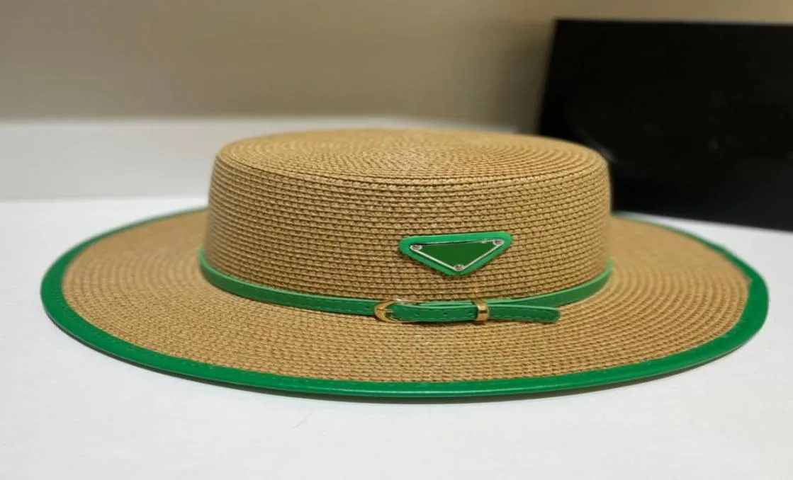 Straw Hat Casquette Men Hats Women Fashion Designers Caps Triangle