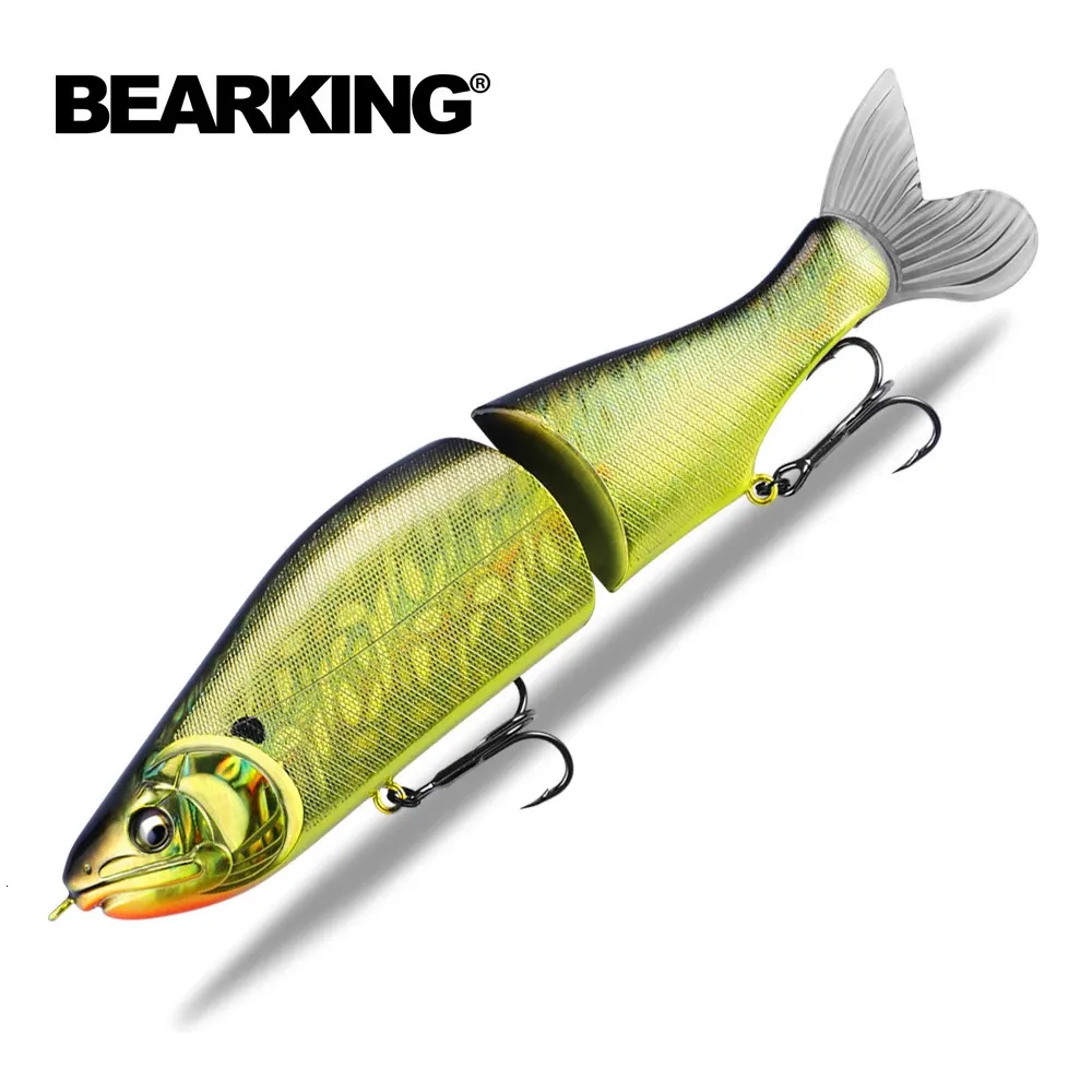 Bearking Color Swimbaits 185mm 64g 2.25oz Minnow snodato azione galleggiante per pesci grossi 231225