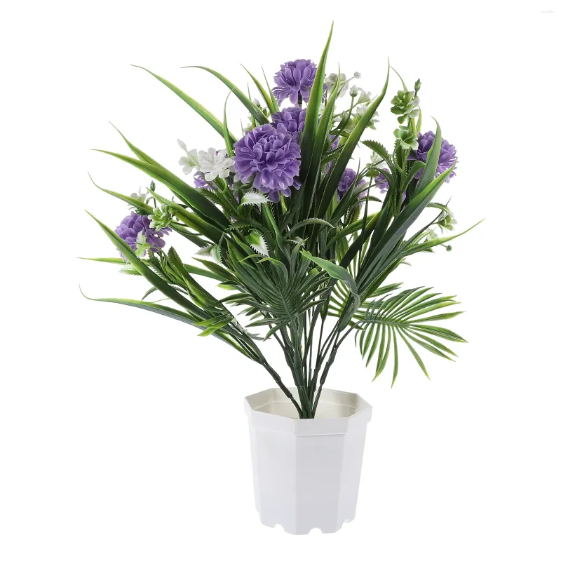 Fiori decorativi piccoli piante ornamenti di fiori di fiori artificiali finti decorazioni per vaso bonsai per interni