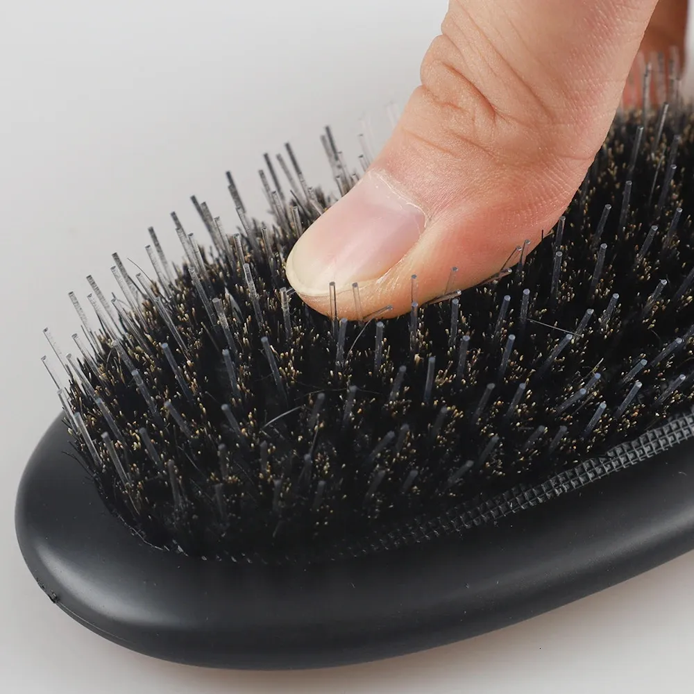 Boar Brestle Hair Brush Nylon Teeth for Women Girl Matte Cushion Styling Sloothing Detangling 231225