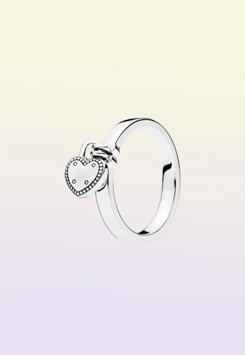 Bague d'amour intelligente romantique en argent Sterling 925, diamant CZ, applicable aux bijoux, serrure d'amour, cadeau de saint valentin, Ring1518357