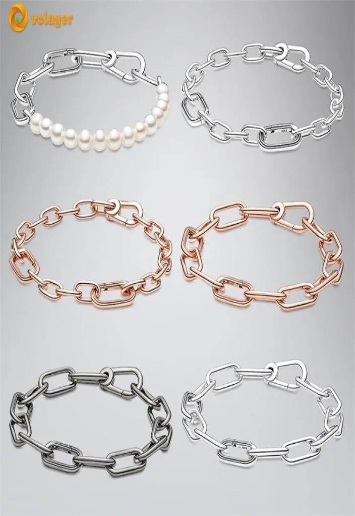 Volayer Bracciali in argento sterling 925 Serie Catena a maglie adatta ai regali originali Me for Girl 2202228576685