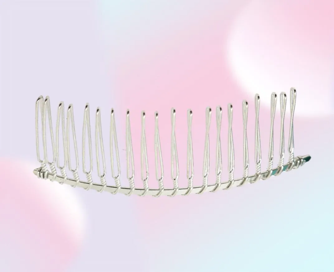 50pcs 10 20 30 dents mariage mariée bricolage fil métal peigne à cheveux Clips bricolage résultats de cheveux accessoires 9138744