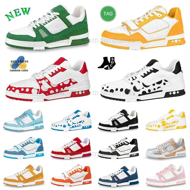 Chaussures de créateurs Locs de chaussures décontractées Mentide Fomenter Womens Traine de marche extérieure Tops hauts Plateforme de qualité Chaussures Calfskin Leather Abloh Plate-plateaux Platform Tennis