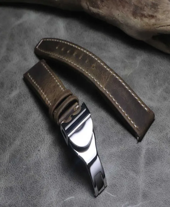 20 21 22mm Vera Pelle Cucitura a mano Cinturini per orologi vintage Cinturini per orologi Cinturino universale Fibbia di alta qualità per la serie Tudor H1982505