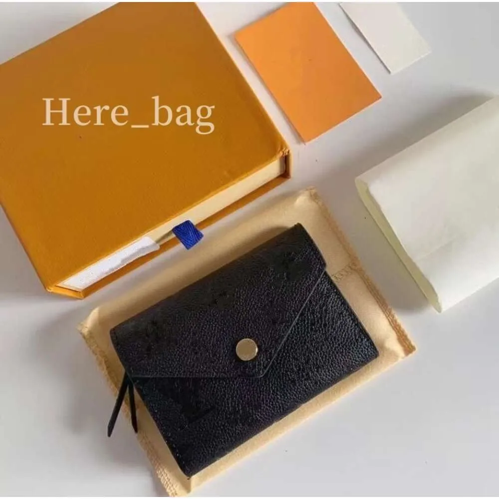 Luxury bags Designer bag coin purse Women Short Wallet Woman Purse Original Box Card Holder Ladies Handbag Flower