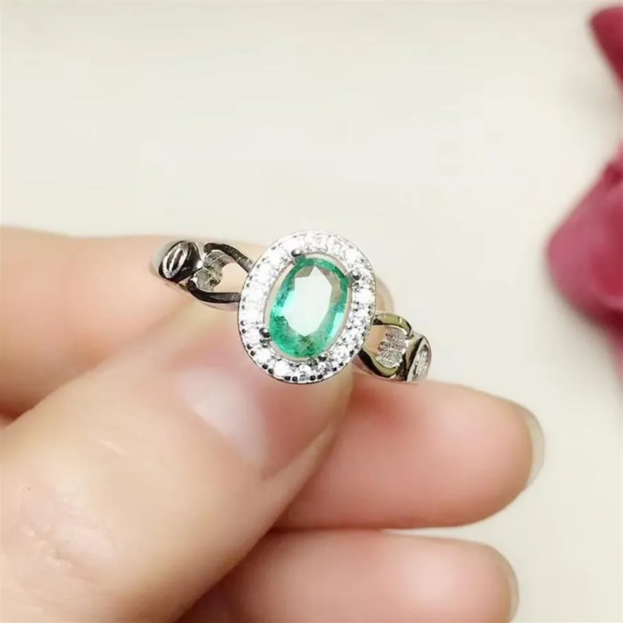 Bonnes de grappes par bijoux Natural Real Sapphire ou Ruby Emerald Ring 0 6ct Gemstone 925 Sterling Silver Fine T2041512387
