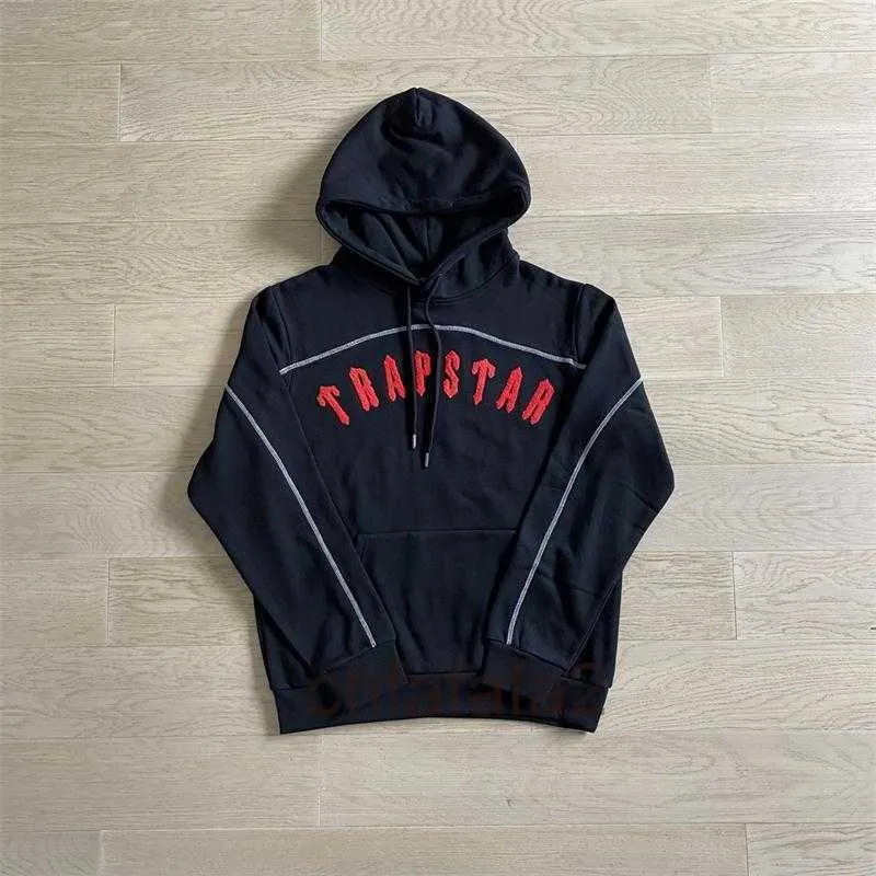 X5ky Heren Hoodies Trapstar Trainingspak Set Arch Panel Rode Letters Topkwaliteit Geborduurde Hoodie Joggingbroek UK Londen High Street WYQ7 WYQ7