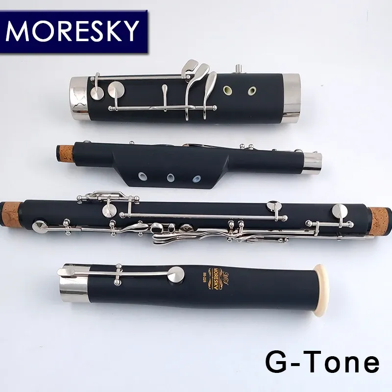 Professionell G Bassoon för barn Musikinstrument Bakelite Body Copper Nickel Plated Keys Children Bassoon