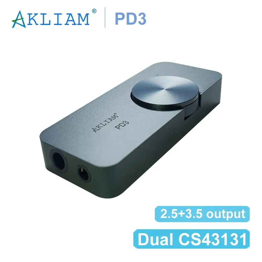 Mixer AkLIAM PD3 USB DAC Dual CS43131 Dongle Dac 3.5mm 2.5mm
