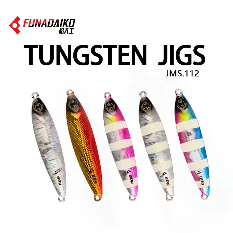 FUNADAIKO Tungsten Slow Metal Jigging Lures 30g 40g 60g 80g