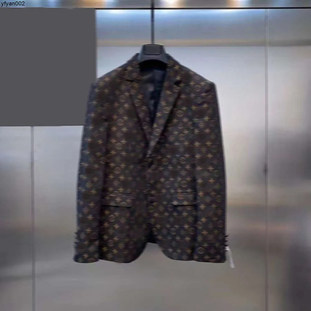 Designer Blazer Suit Men Mens Luksusowe kurtki Luksusowe kurtki z długim rękawem sukienka garniturowa