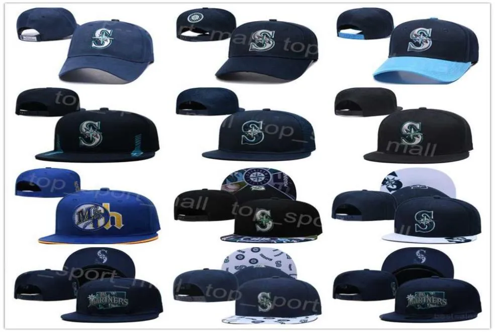 Cappellini snapback Cappelli da baseball regolabili Sport Team Adam Frazier Eugenio Suarez Mitch Haniger Berretto aderente Ball Nero Blu navy Hip Ho8047340