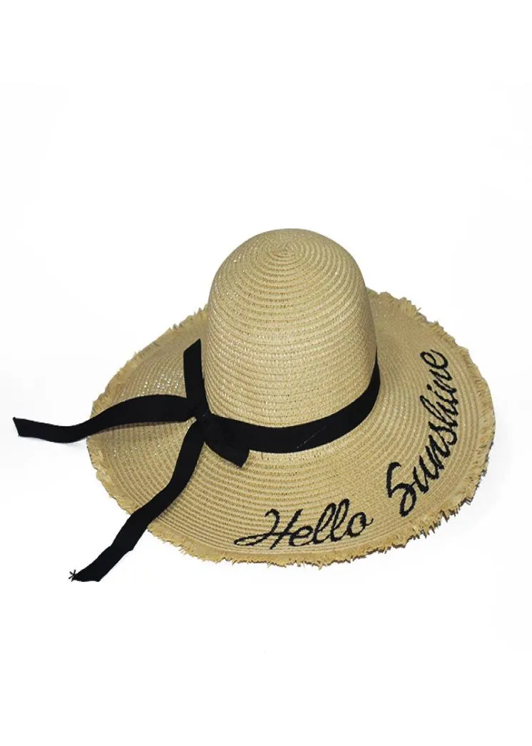 Cappello da sole con protezione solare da spiaggia da viaggio per donna, tendenza alla moda, con fiocco a cupola, bowknot intrecciato3016282