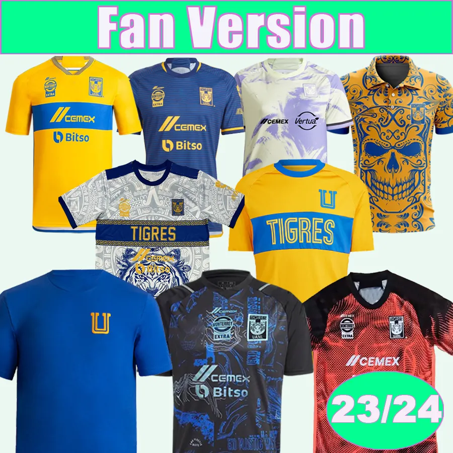 2023 24 Tigres de la Uanl Mens Soccer Jerseys Edition Gignac Lopez D. Reyes Pizarro Aquino L.